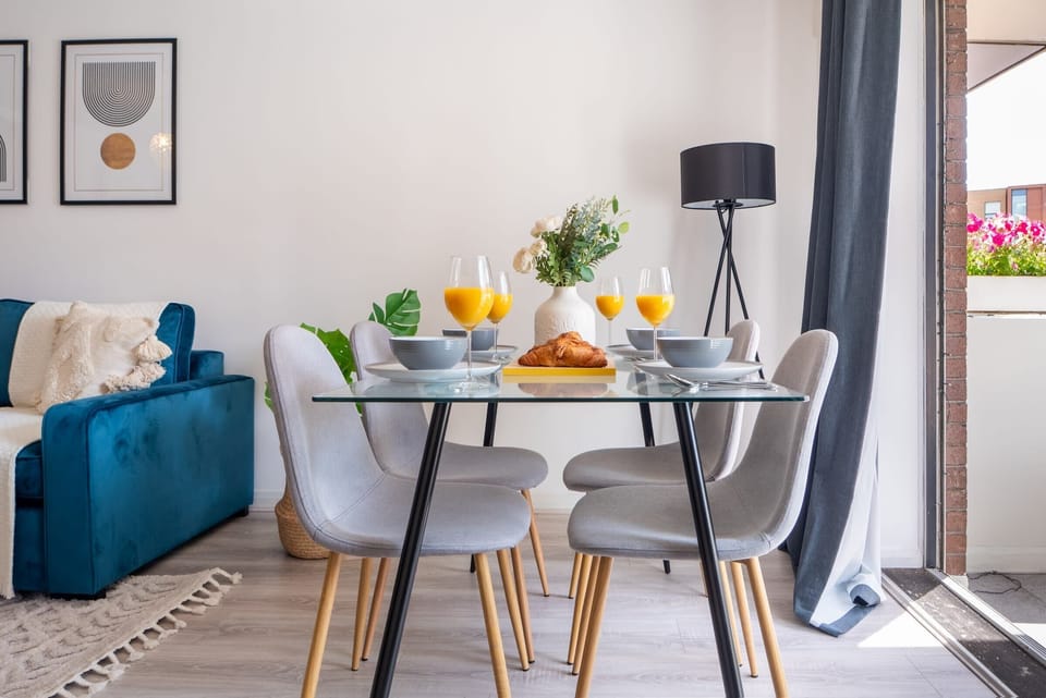 The dining area