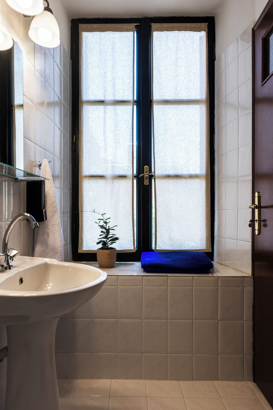 Standard Quadruple Room, Garden View (Room 2 | Radiantia) | Bathroom | Shower, hair dryer, towels, soap