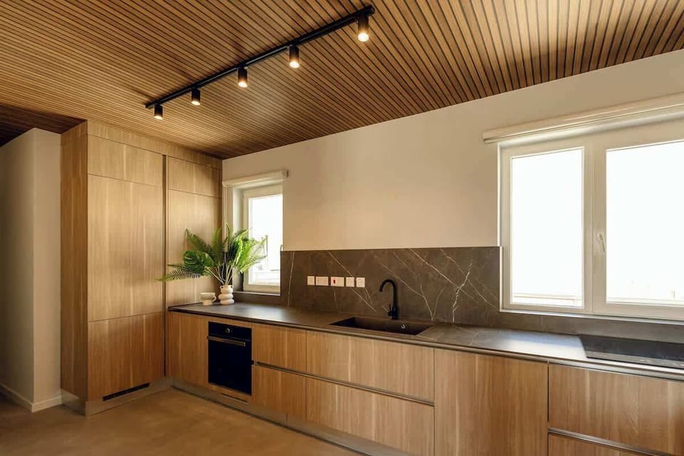 Full open kitchen equipped with Nespresso machine and all other necessary appliances. 