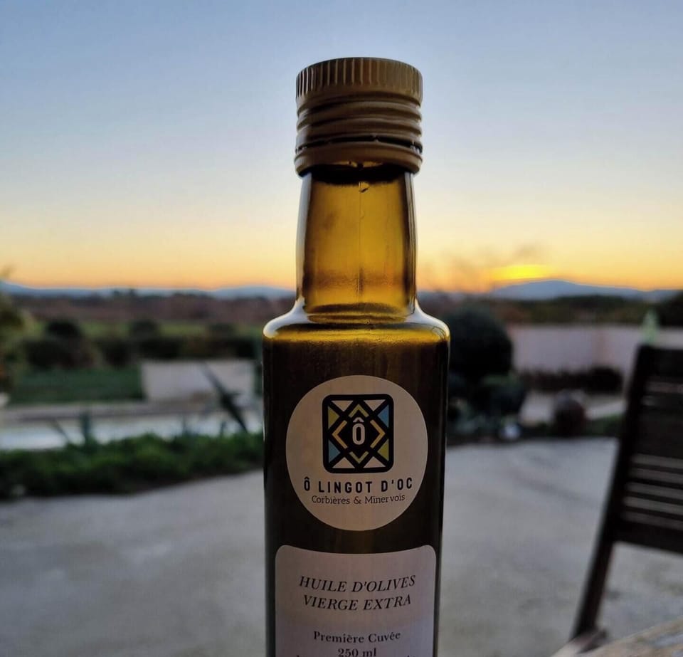 l'huile d'olive du domaine à déguster sur place