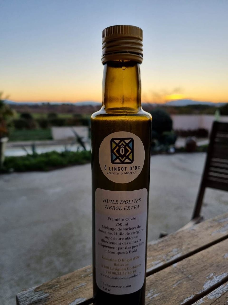 l'huile d'olive du domaine à déguster sur place