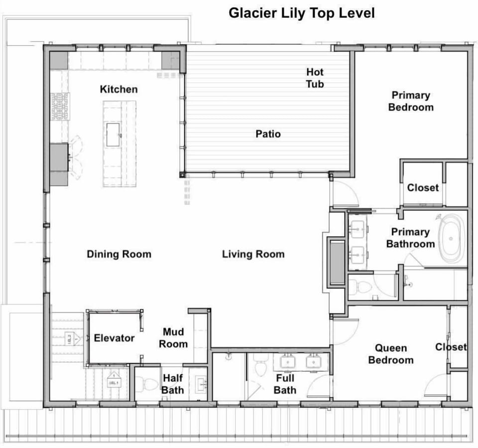 Glacier Lily Top Level Floor Plan