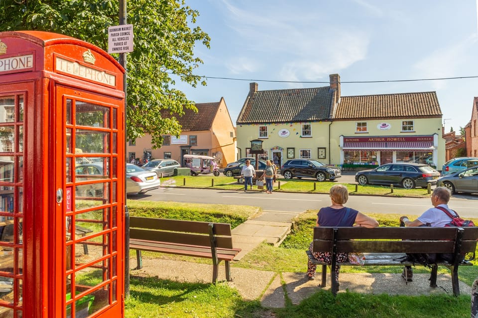 The picturesque village green at Burnham Market