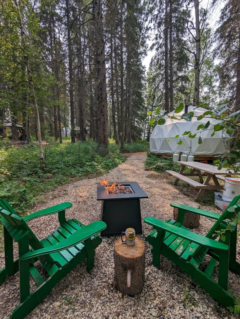 Tamarack's private glamping site (1)