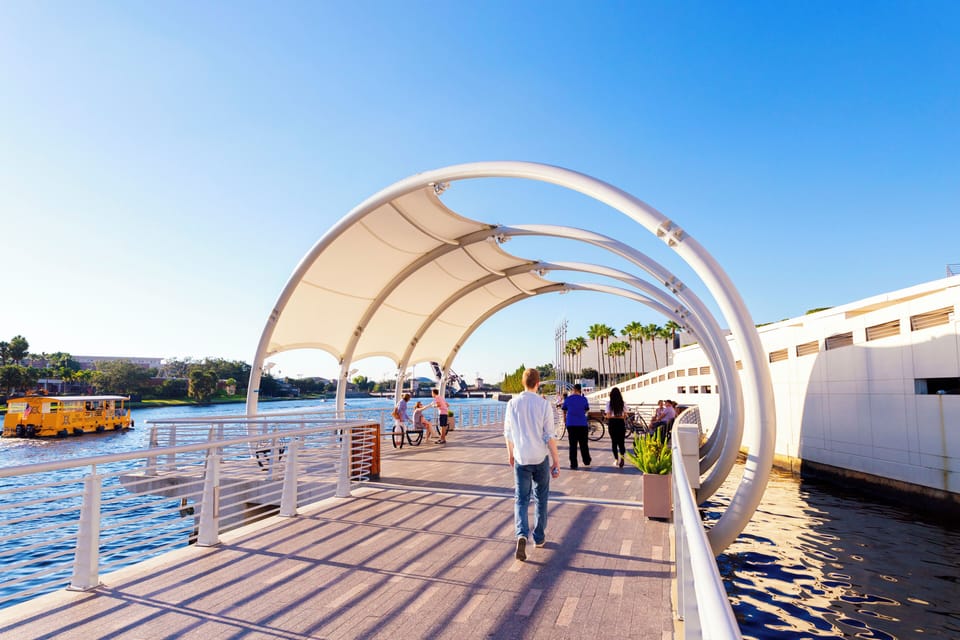 Tampa's Riverwalk - takes you to the Amalie Arena!