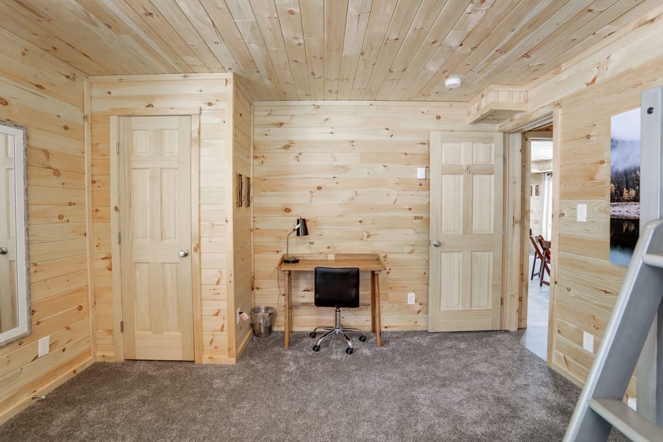 Cozy nook for creative endeavors or catching up on emails.