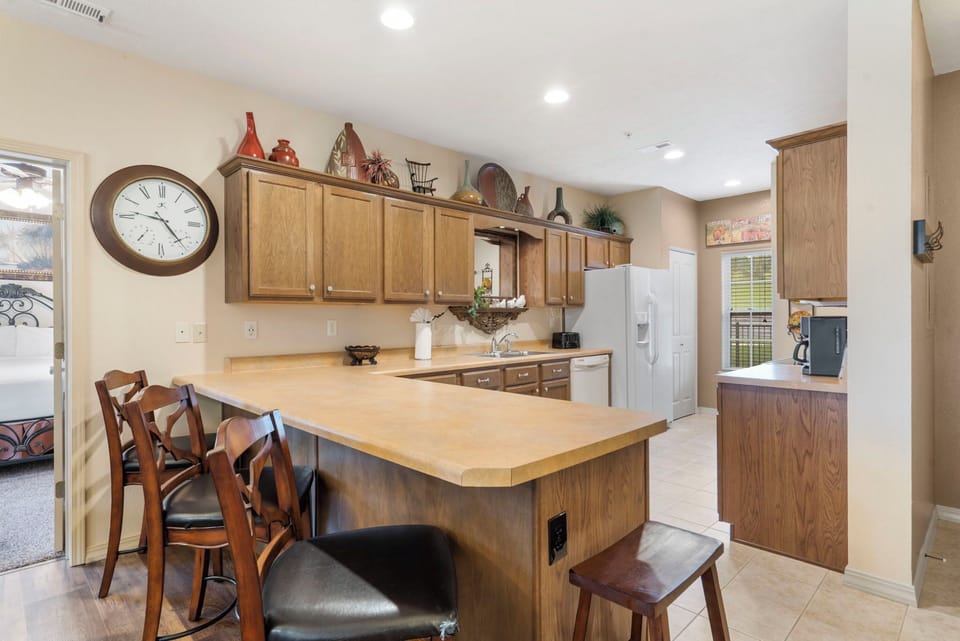 Full Kitchen with Extra Bar Seating