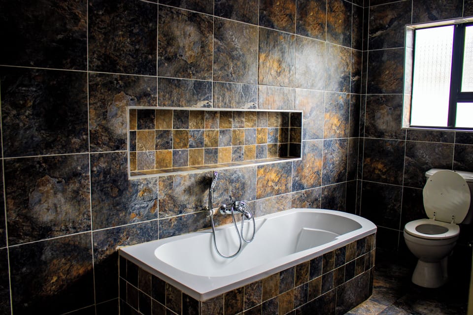 Shower, towels, soap, shampoo