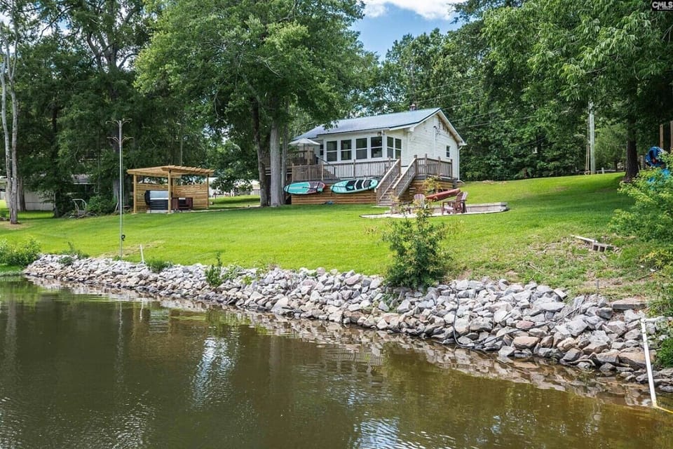 View of the house from the dock/water