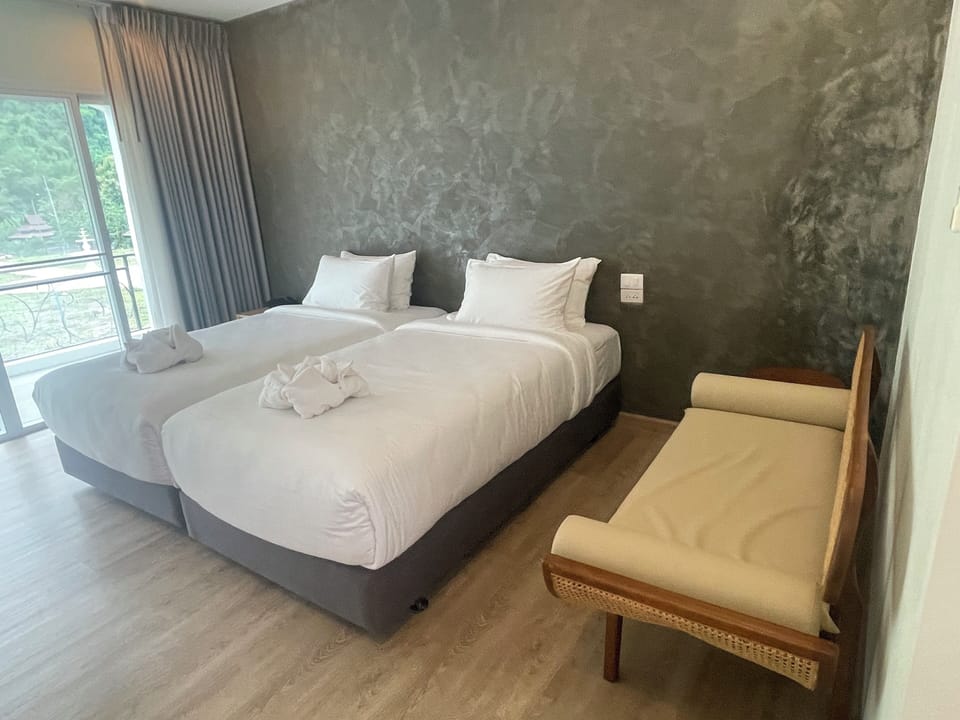 Deluxe Twin Room, Balcony, Mountain View | Premium bedding, memory foam beds, free WiFi, bed sheets