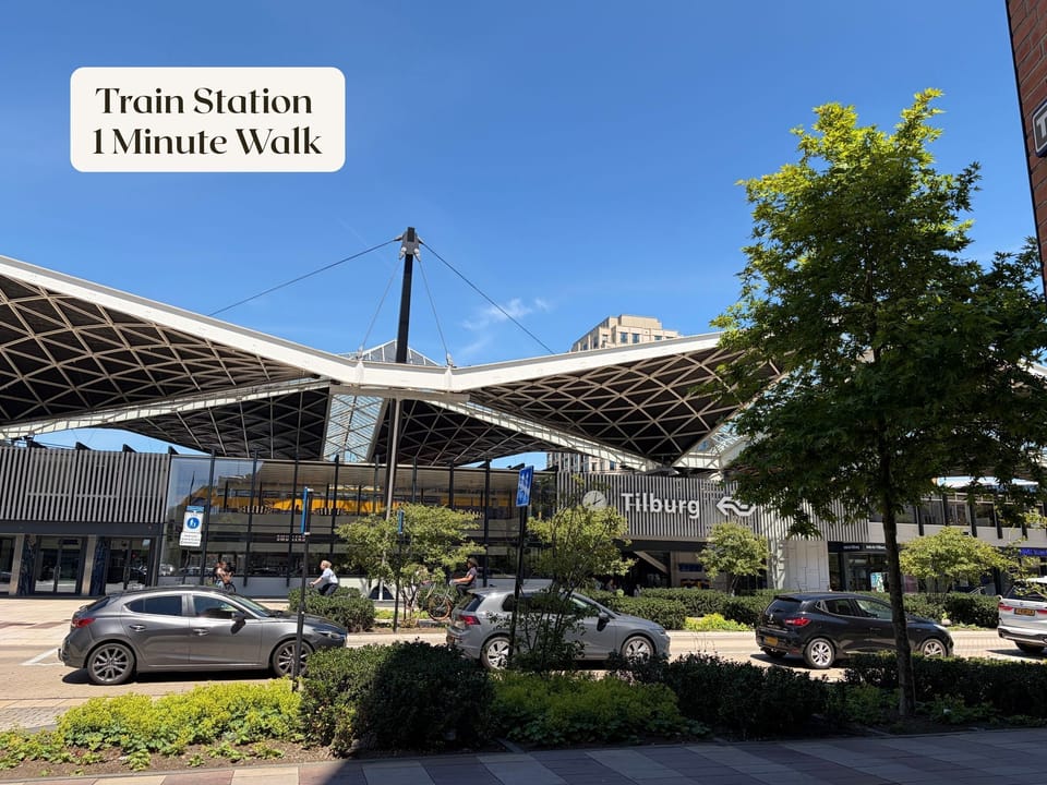 Traveling has never been easier—Tilburg Central Station is practically at your doorstep.