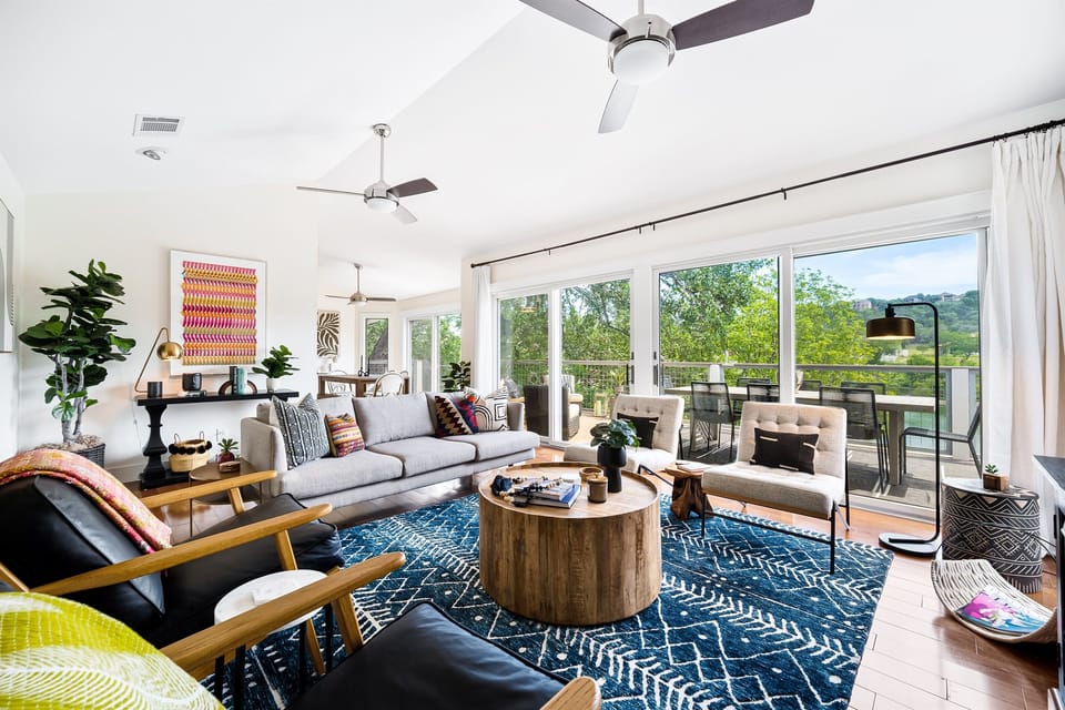 Step into a world of refined elegance with this lake house, masterfully redesigned by luxury Austin designer, Sicara Designs.