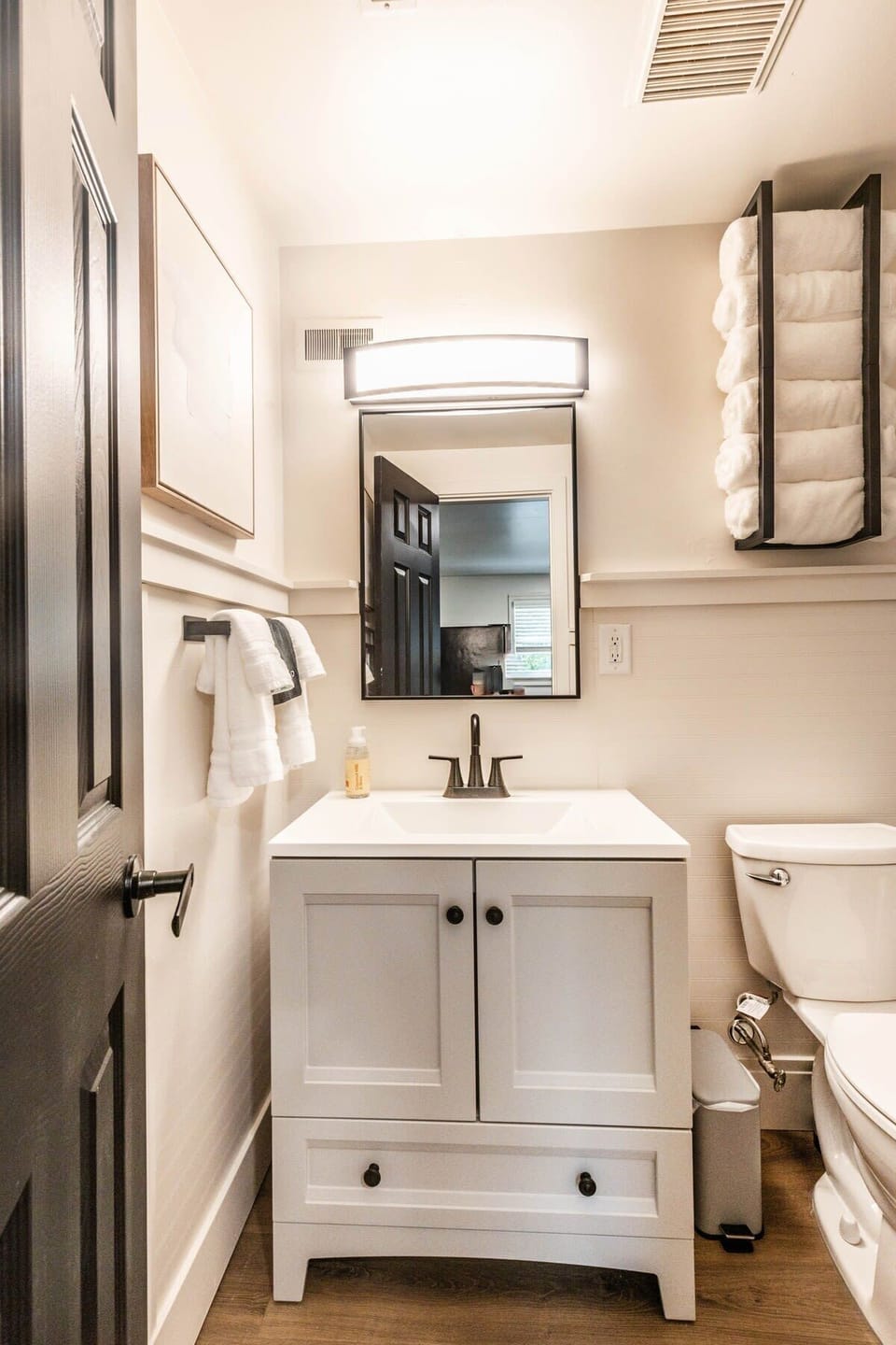 Wash your troubles away in the lovely 3-piece bathroom.