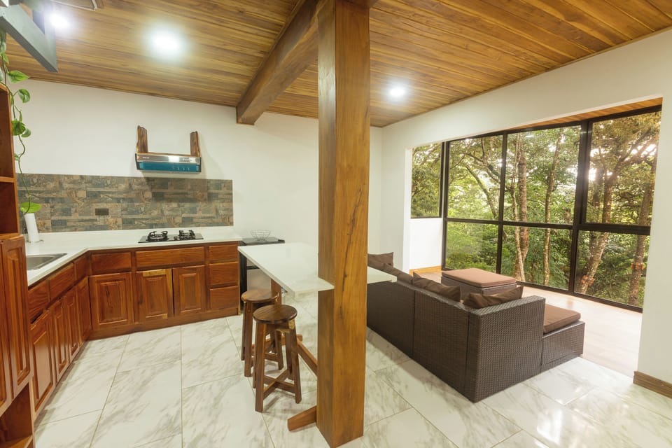 Duplex, 1 Bedroom, Balcony, Mountain View | Hypo-allergenic bedding, down comforters, desk, laptop workspace
