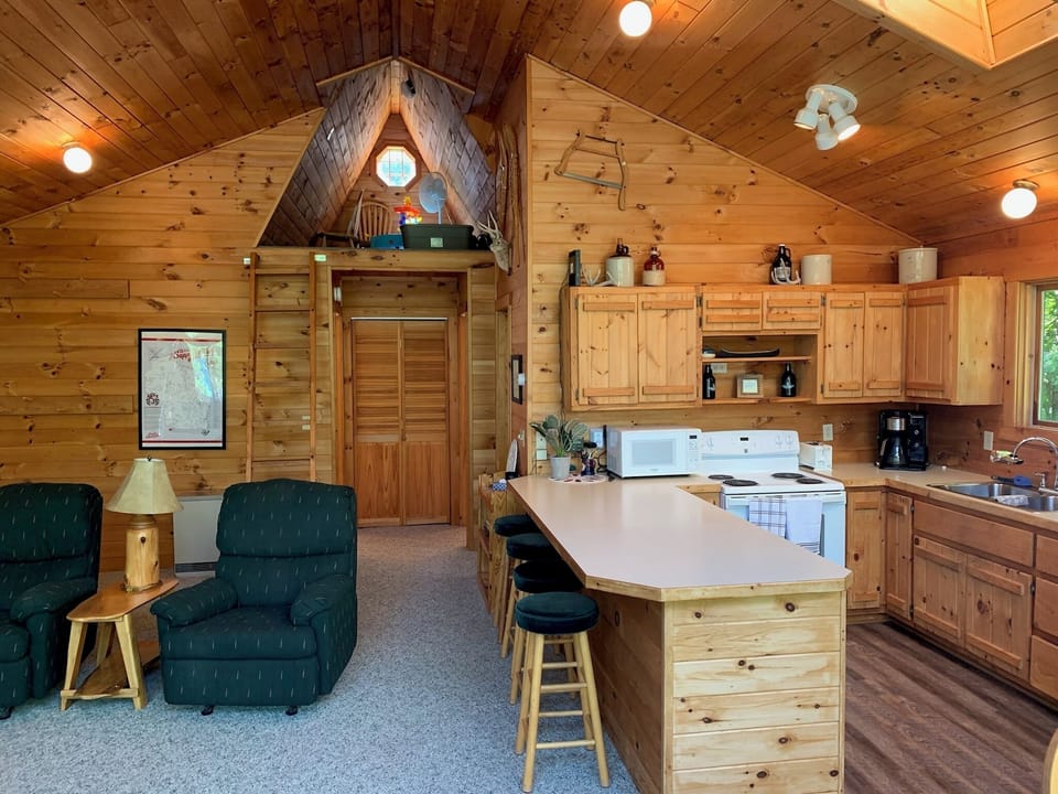 Lofted space above the bedrooms