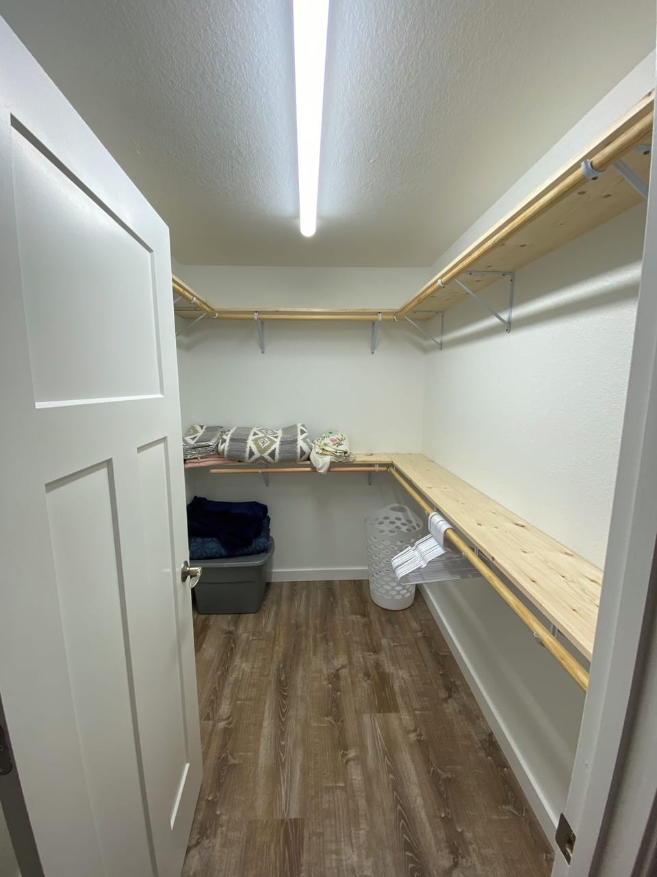 Huge closet in master bedroom