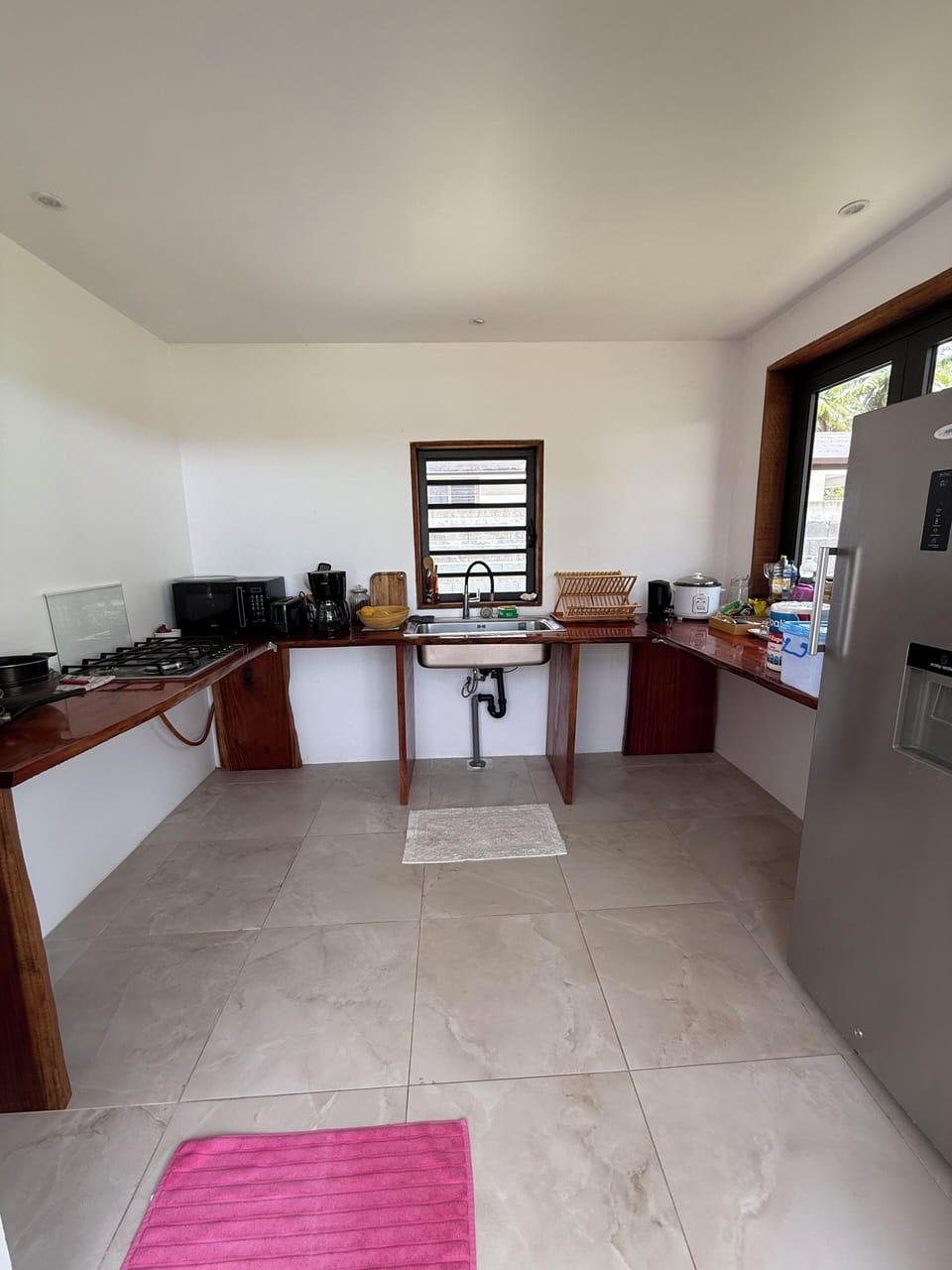 Shared fridge, microwave, stovetop, toaster