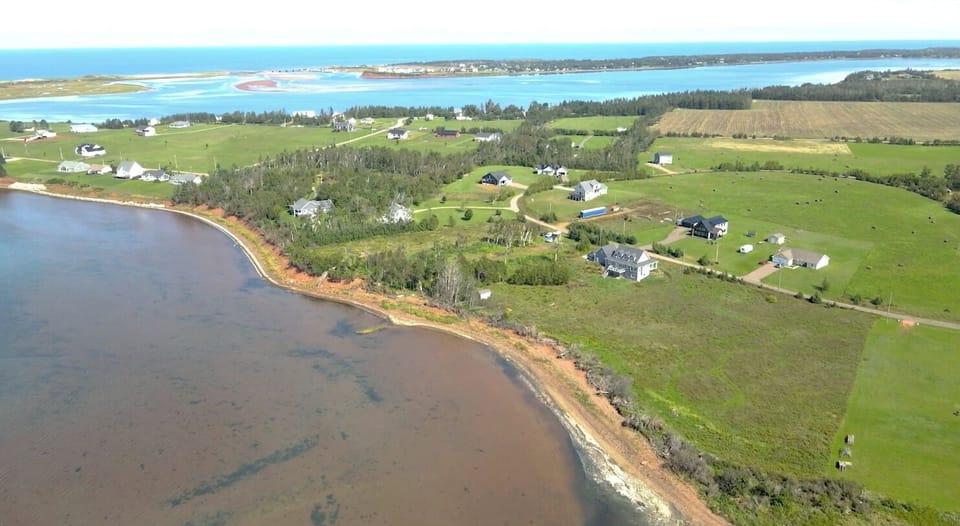 Surrounded by ocean bay