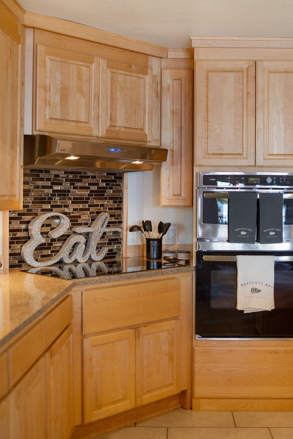 Fully stocked kitchen