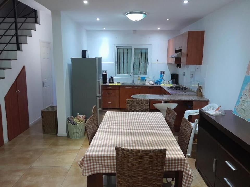 Dining and kitchen