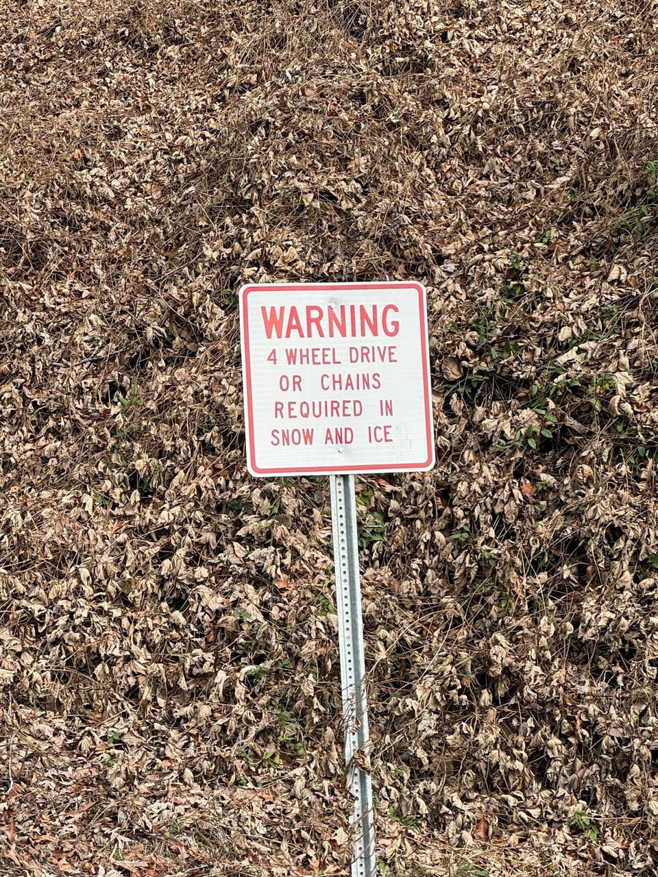 Cabin is on a steep mountain road and has a very steep driveway and if their is a winter storm then tire chains may be necessary