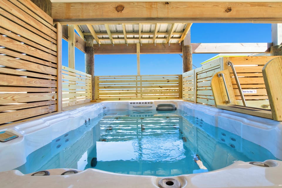Featuring a private swim spa
