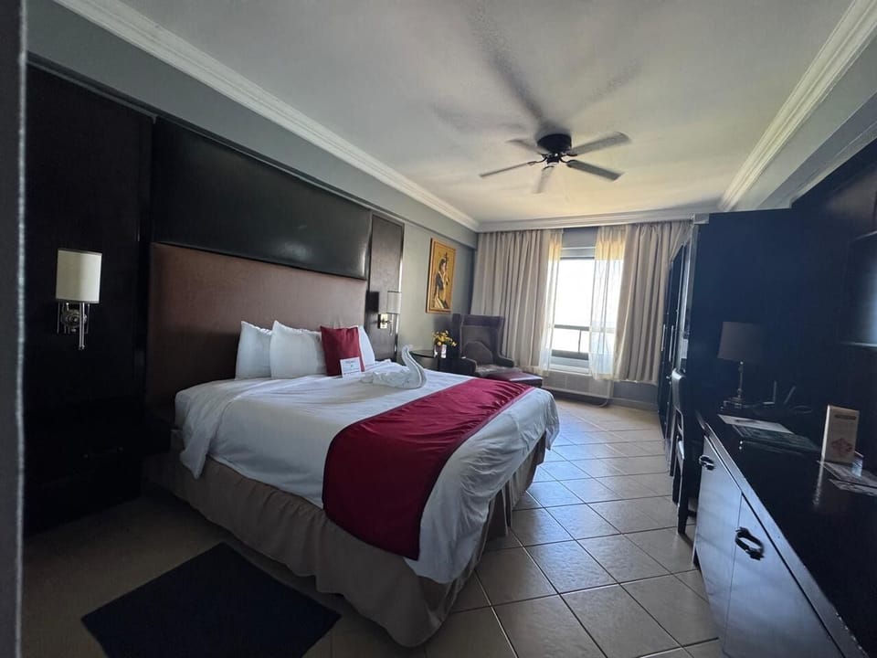 In-room safe, desk, iron/ironing board, free cribs/infant beds