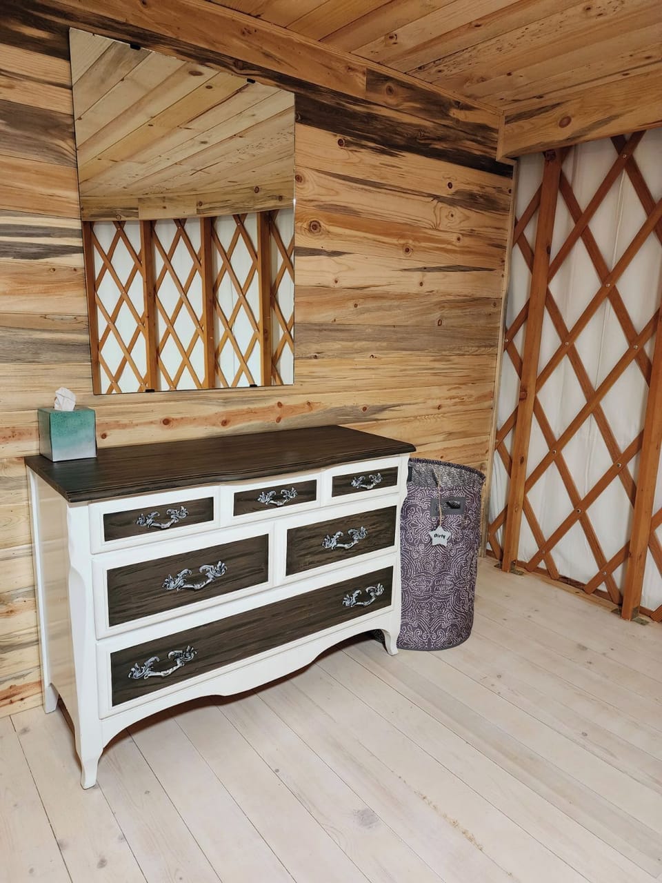 Bedroom come with nightstands, mirror, and dresser.