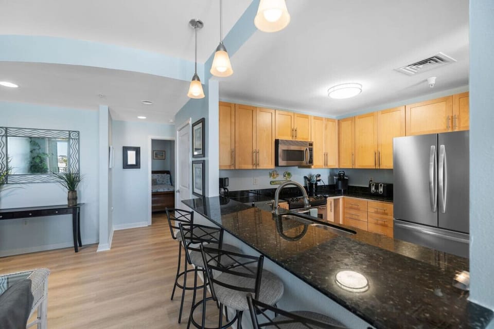 Fully equipped kitchen with everything you need to cook up a feast.