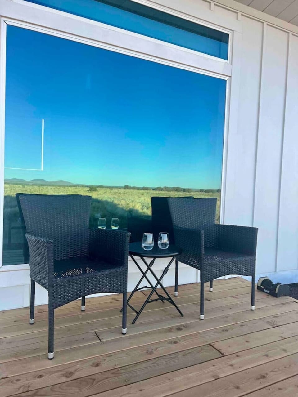 Deck with views of San Francisco Peaks