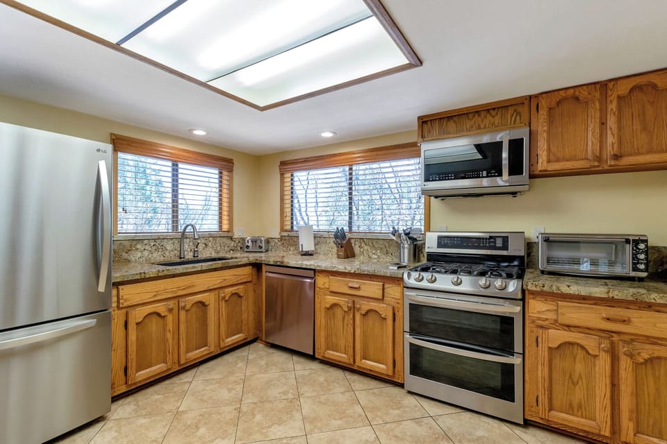 Fully stocked kitchen