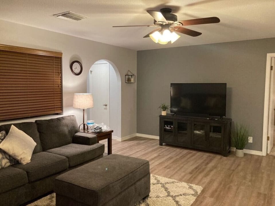 Cozy living area with TV