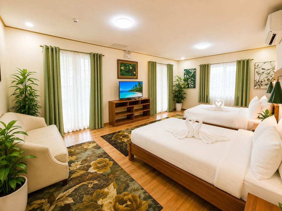 Family Room | Laptop workspace, WiFi (free), bed sheets