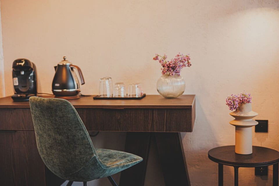 Remote work desk in the bedroom