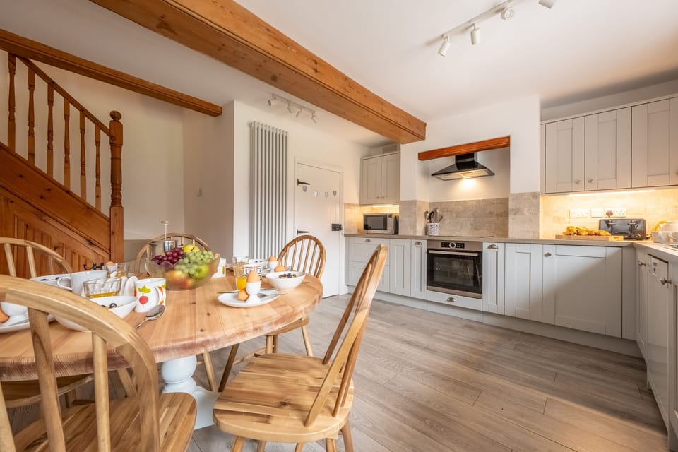 Ground floor: Kitchen with a small dining area