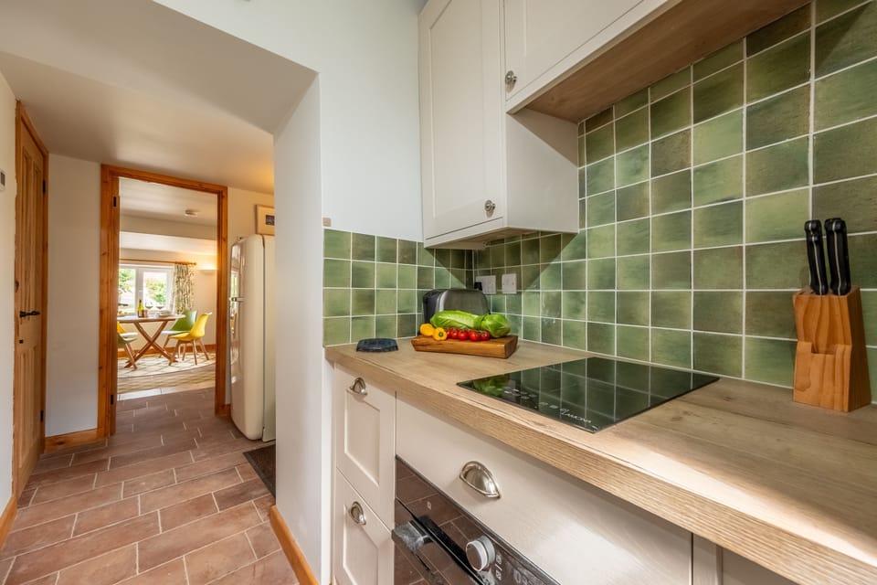 Ground floor: A newly fitted smart kitchen welcomes you