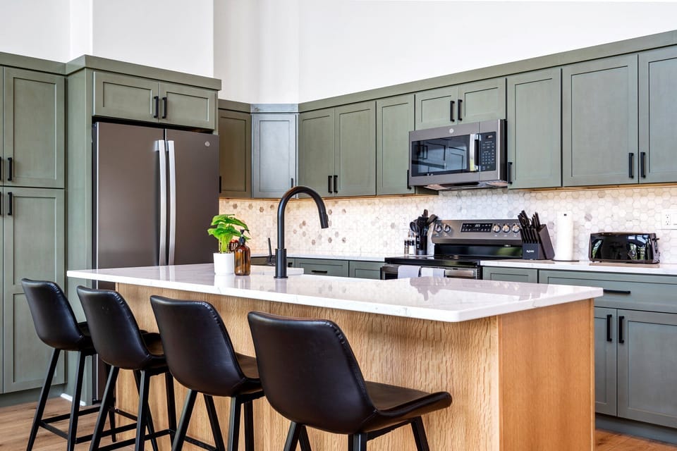 Eat in kitchen, all new appliances, and everything you'll need to prepare a meal