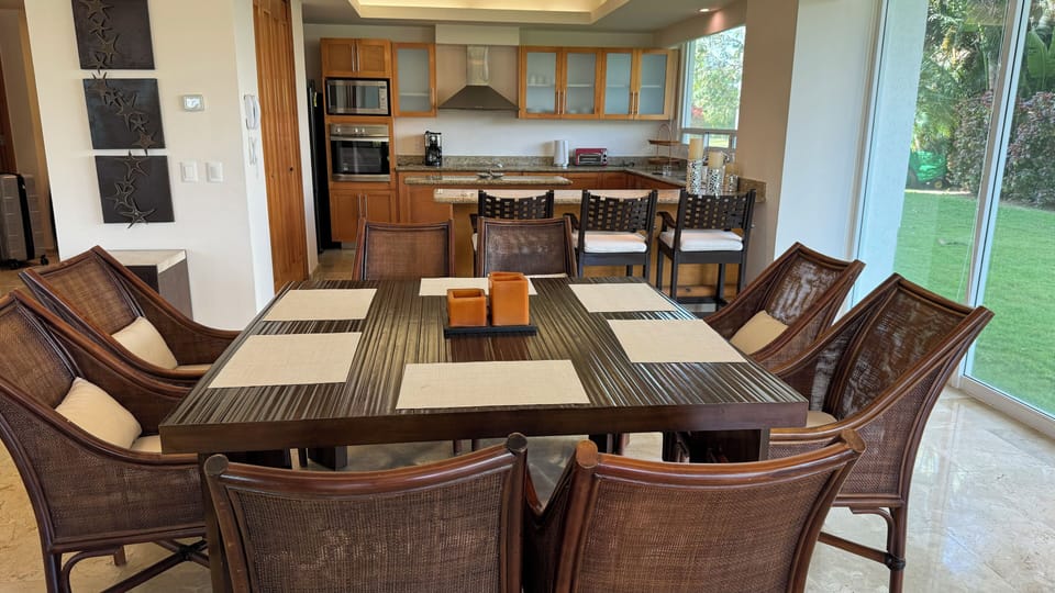 Kitchen and Dining room.