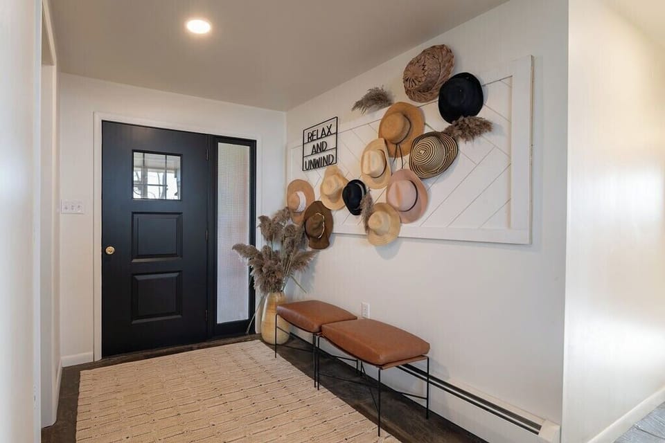 The welcoming, and sun-filled entryway