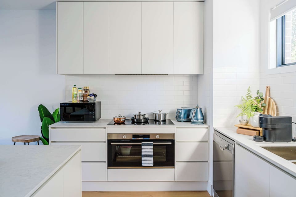 Open Kitchen With Capsule Machine