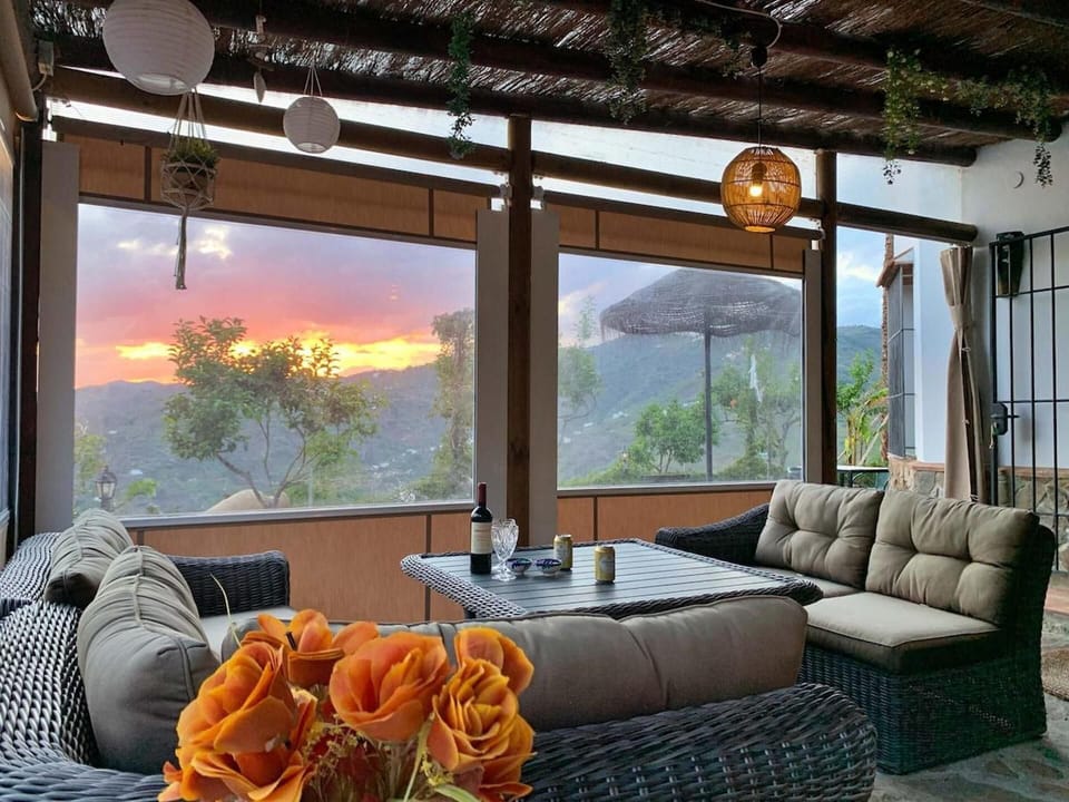Villa | Living area | Fireplace