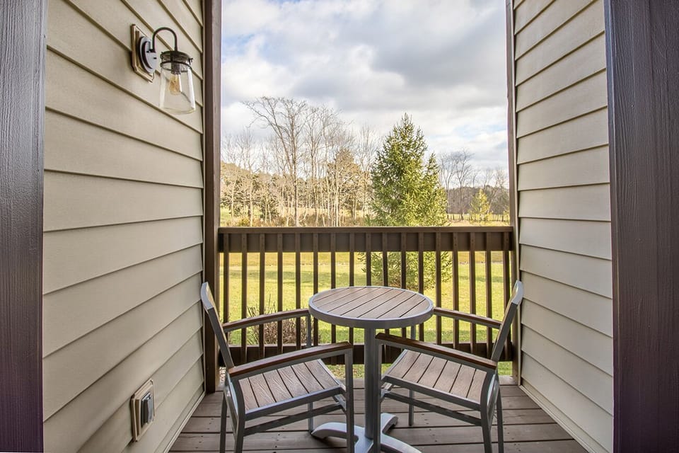 And a private deck perfect for relaxing