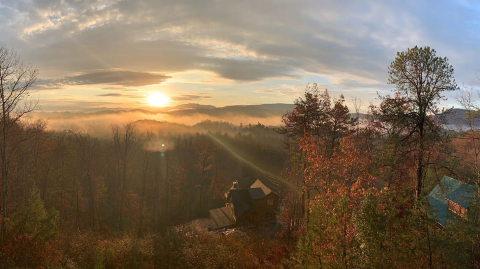 Sunrise view from the upper deck!