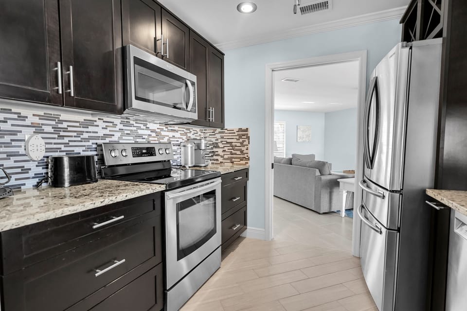 Kitchenlooking into the Family Room