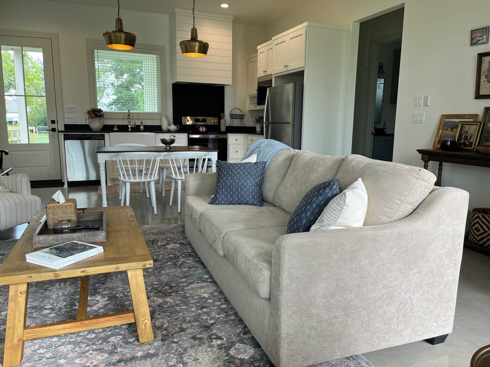 Open floor plan keeps everyone comfortable and able to enjoy each other