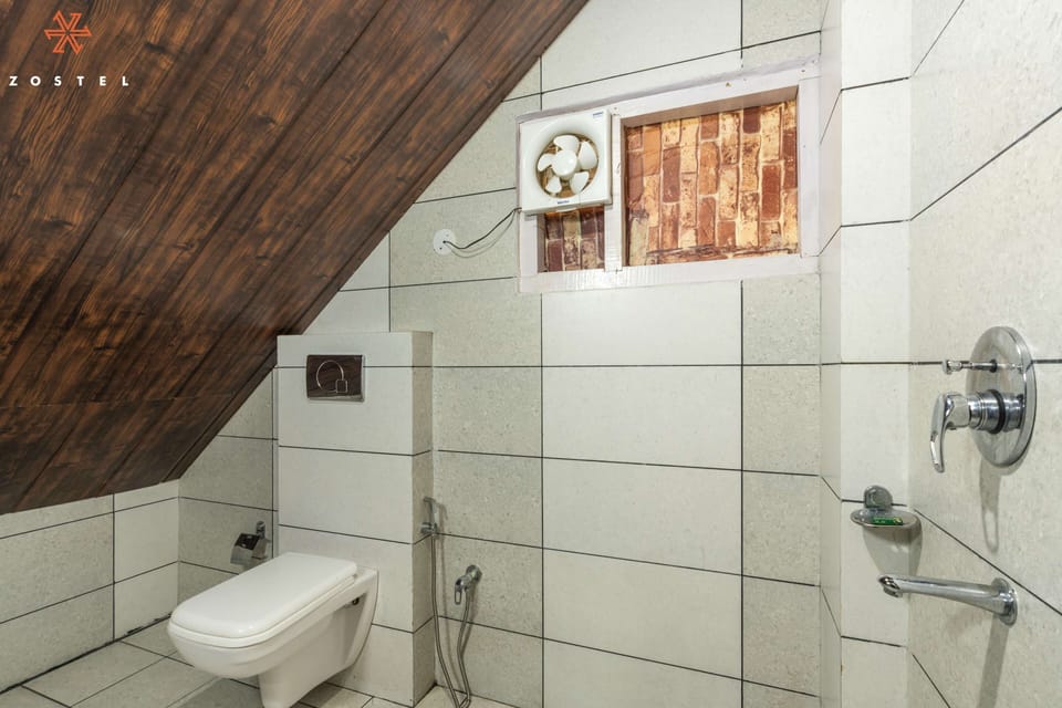Premium Room (with attic) | Bathroom | Shower, toilet paper