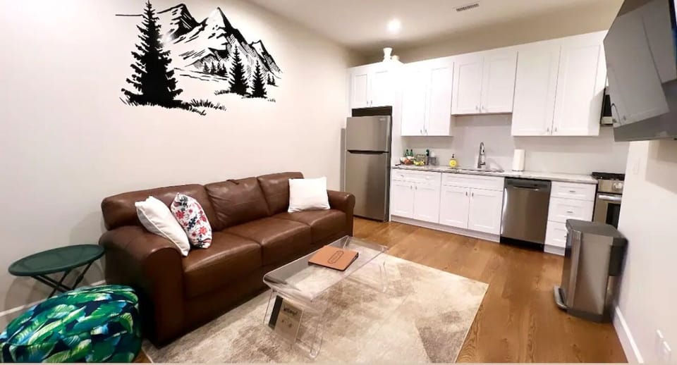 Living room— easy pullout sofa foam bed (newly purchased in May 2024)