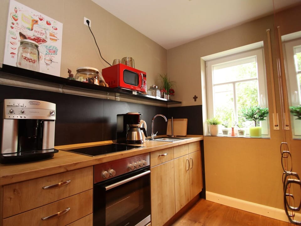 Apartment | Private kitchen | Electric kettle, toaster, highchair