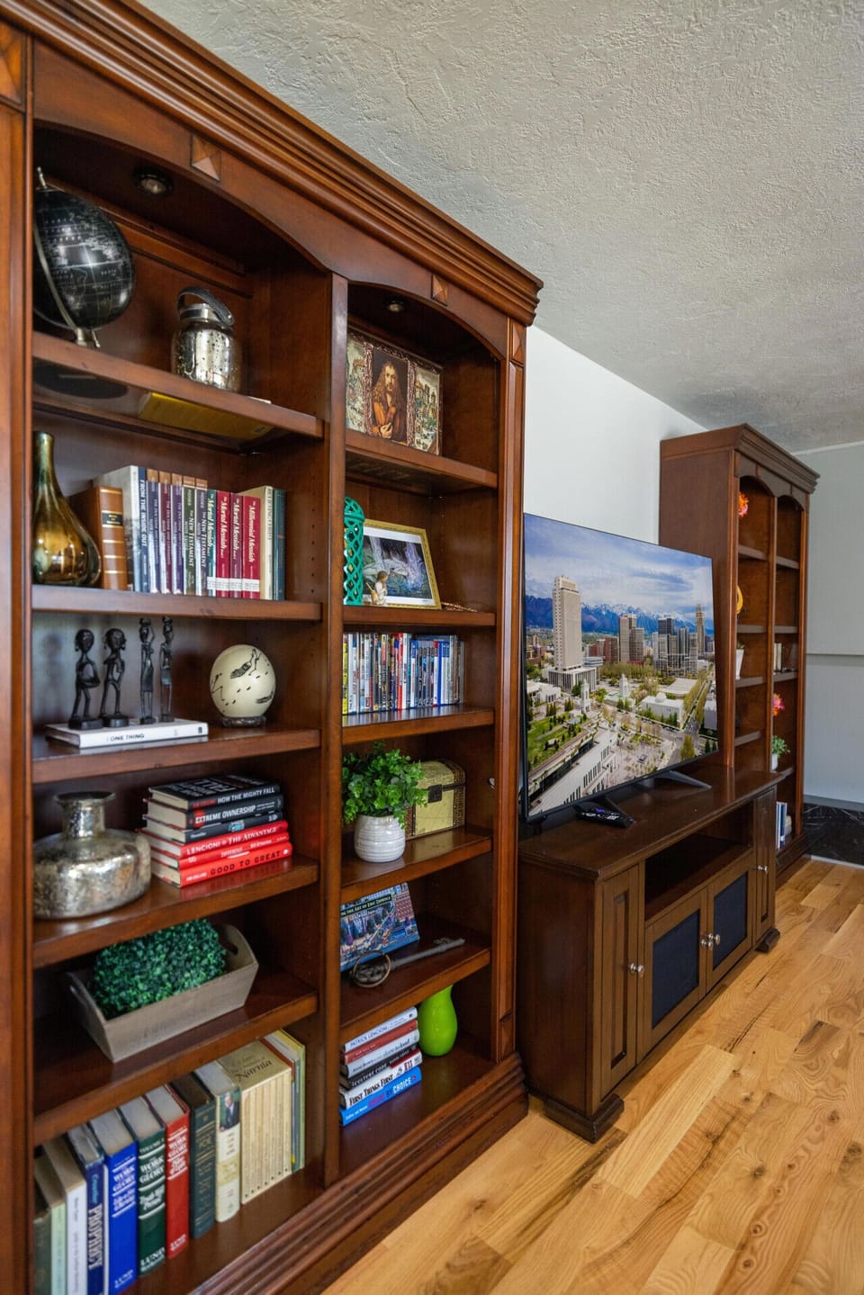 Warm, inviting living area ideal for family relaxation.