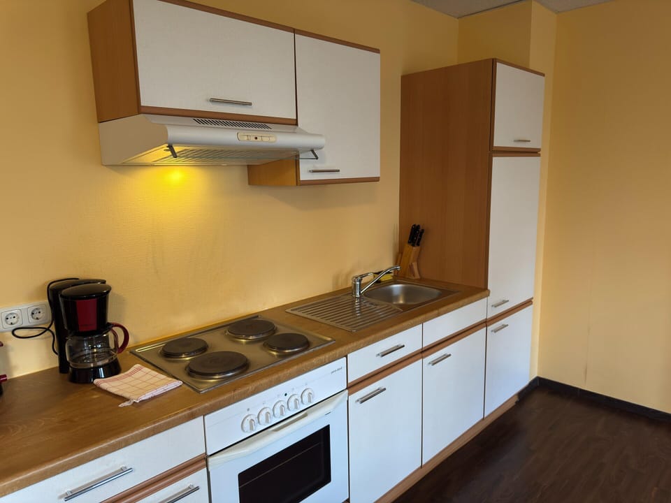 Apartment | Private kitchen | Electric kettle, toaster, highchair